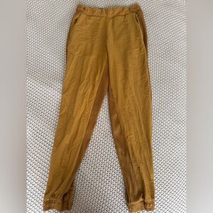 Athleta Mustard Track Pants